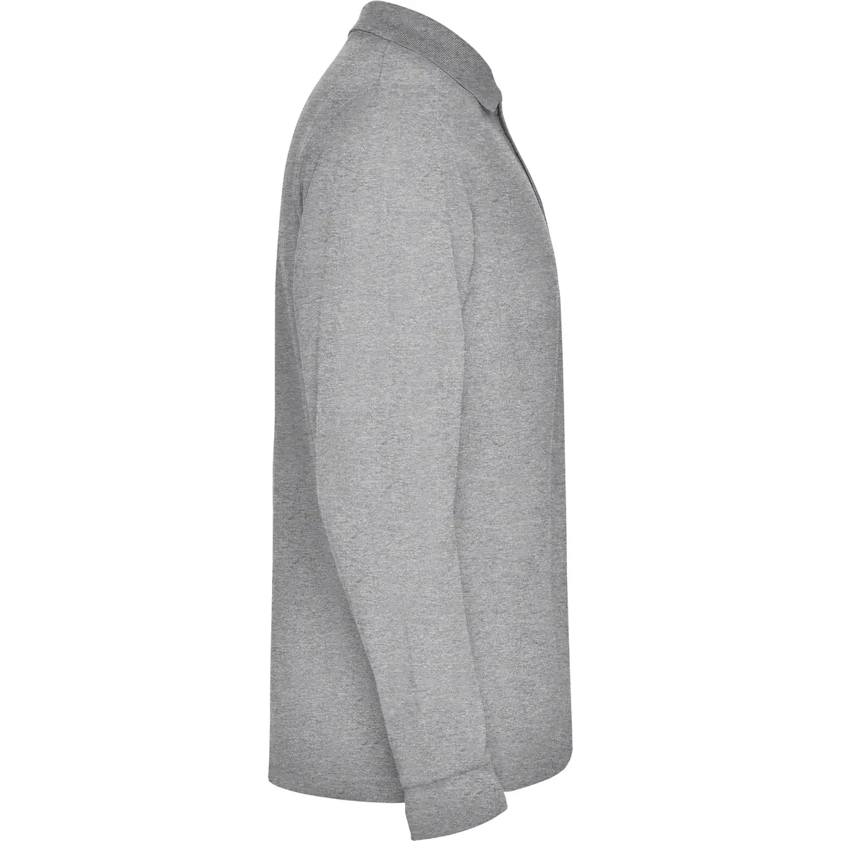 Polo piqué manga larga Roly ESTRELLA L/S 48 Polo Roly ESTRELLA L/S en gris vigoré de manga larga, vista lateral opuesta
