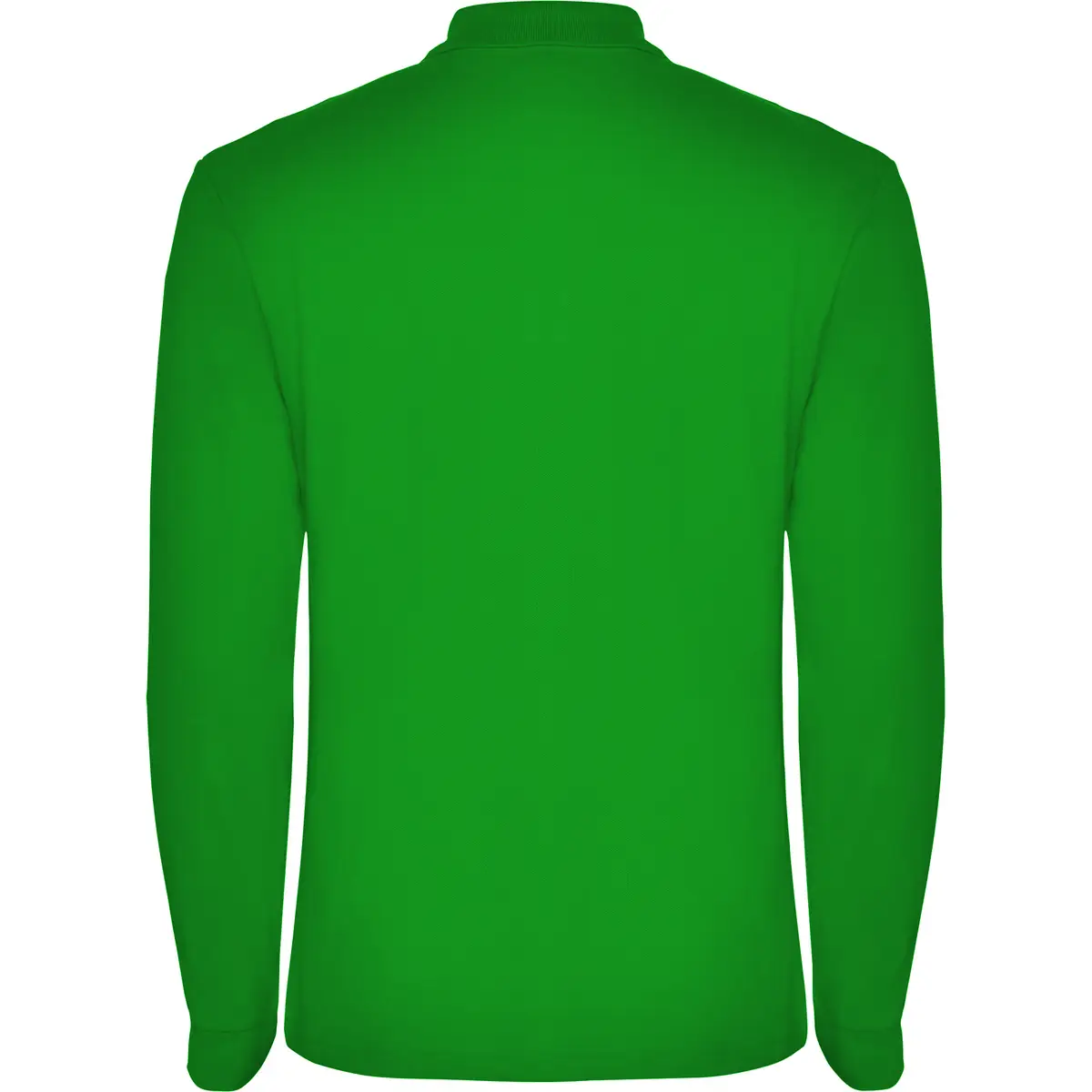 Polo piqué manga larga Roly ESTRELLA L/S 57 Polo Roly ESTRELLA L/S en verde grass de manga larga, vista trasera