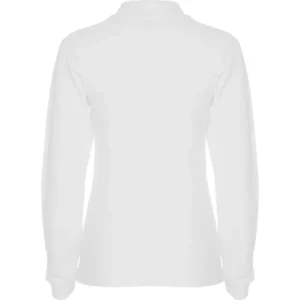 Polo Roly ESTRELLA WOMAN L/S en blanco de manga larga, vista trasera