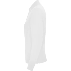 Polo Roly ESTRELLA WOMAN L/S en blanco de manga larga, vista lateral