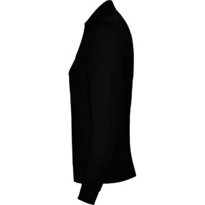 Polo Roly ESTRELLA WOMAN L/S en negro de manga larga, vista lateral