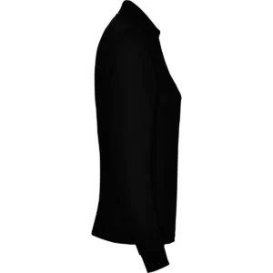 Polo Roly ESTRELLA WOMAN L/S en negro de manga larga, vista lateral opuesta