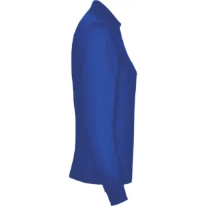 Polo Roly ESTRELLA WOMAN L/S en azul royal de manga larga, vista lateral opuesta