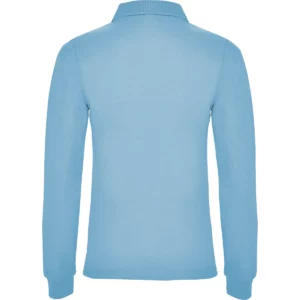 Polo Roly ESTRELLA WOMAN L/S en celeste de manga larga, vista trasera