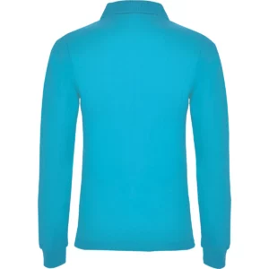 Polo Roly ESTRELLA WOMAN L/S en turquesa de manga larga, vista trasera