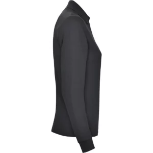 Polo Roly ESTRELLA WOMAN L/S en plomo oscuro de manga larga, vista lateral opuesta