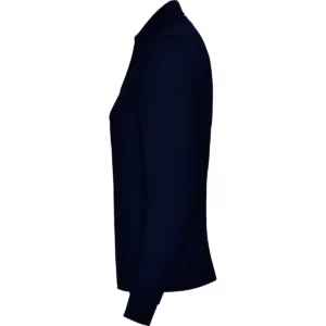 Polo Roly ESTRELLA WOMAN L/S en azul marino de manga larga, vista lateral