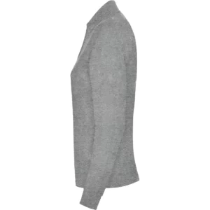 Polo Roly ESTRELLA WOMAN L/S en gris vigoré de manga larga, vista lateral