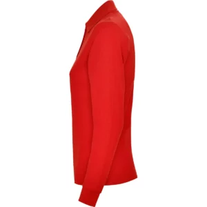Polo Roly ESTRELLA WOMAN L/S en rojo de manga larga, vista lateral