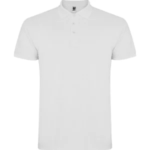 Polo Roly STAR en blanco, vista frontal
