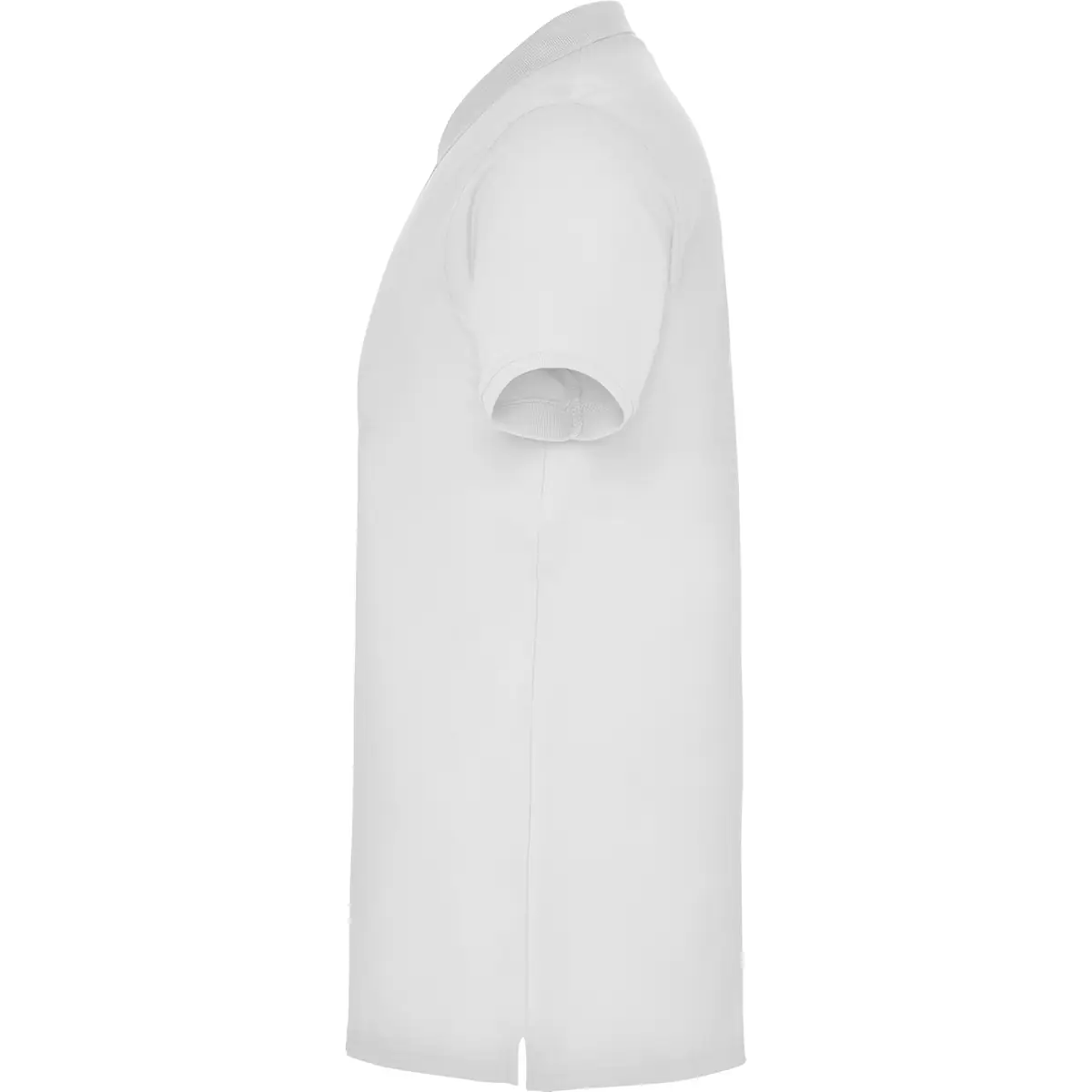 Polo piqué manga corta Roly STAR 4 Polo Roly STAR en blanco, vista lateral