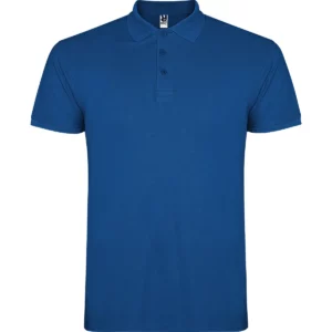 Polo Roly STAR en azul royal, vista frontal