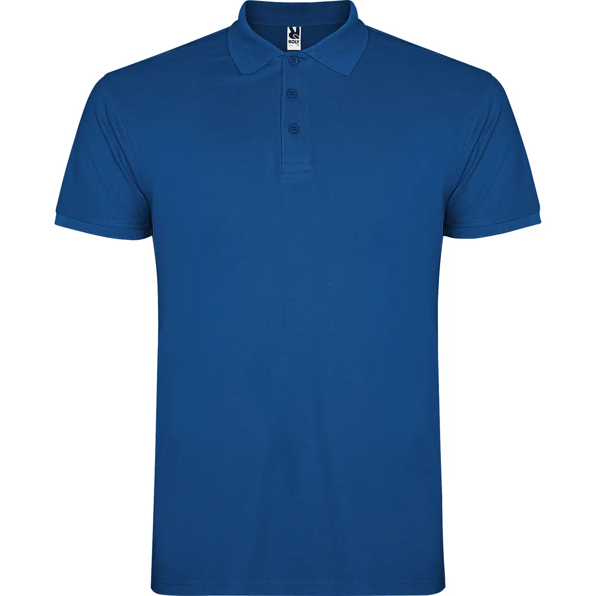 Polo piqué manga corta Roly STAR 17 Polo Roly STAR en azul royal, vista frontal