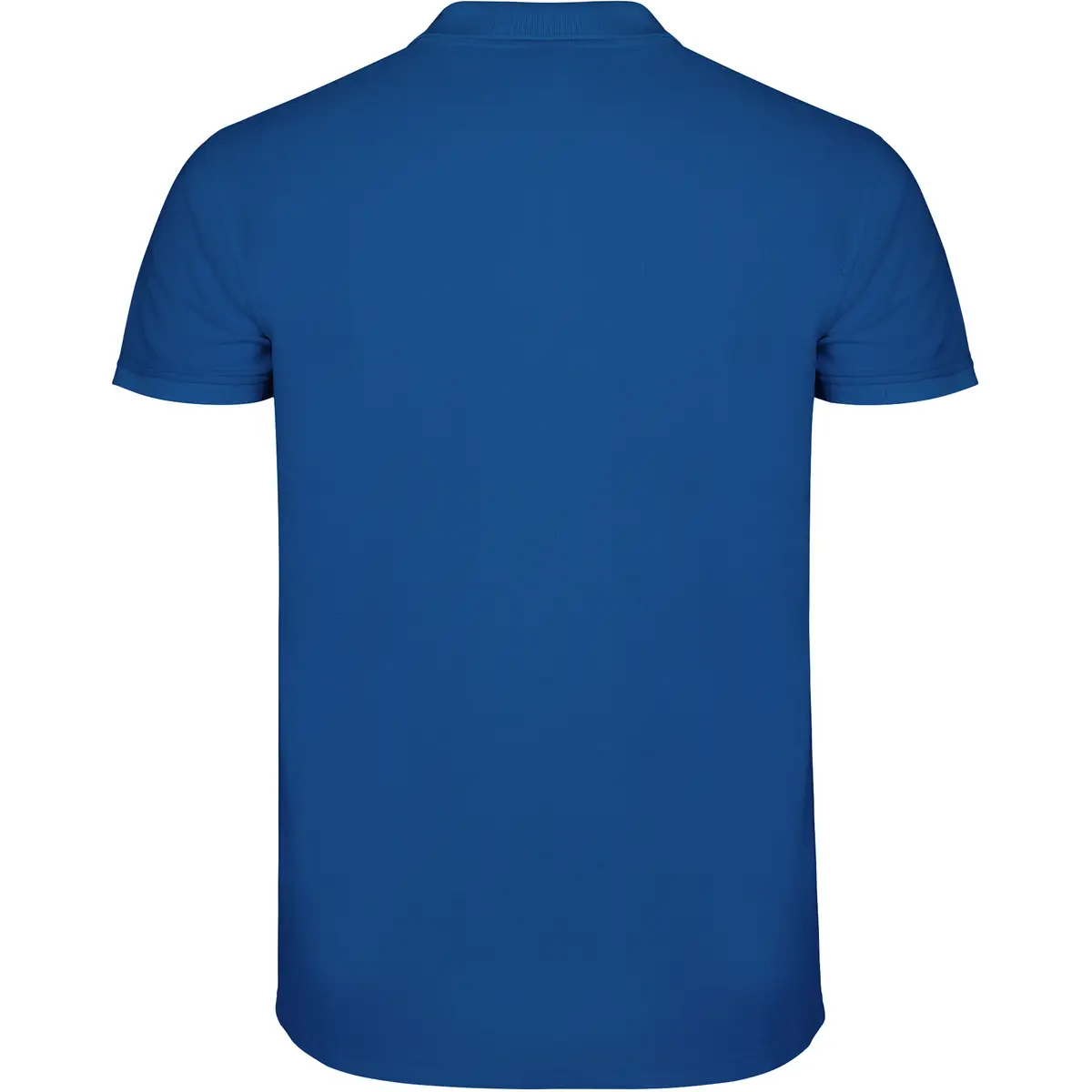 Polo piqué manga corta Roly STAR 20 Polo Roly STAR en azul royal, vista trasera