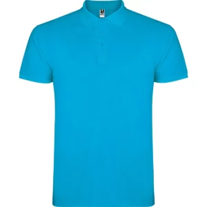 Polo Roly STAR en turquesa, vista frontal