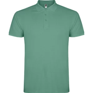 Polo Roly STAR en menta oscuro, vista frontal