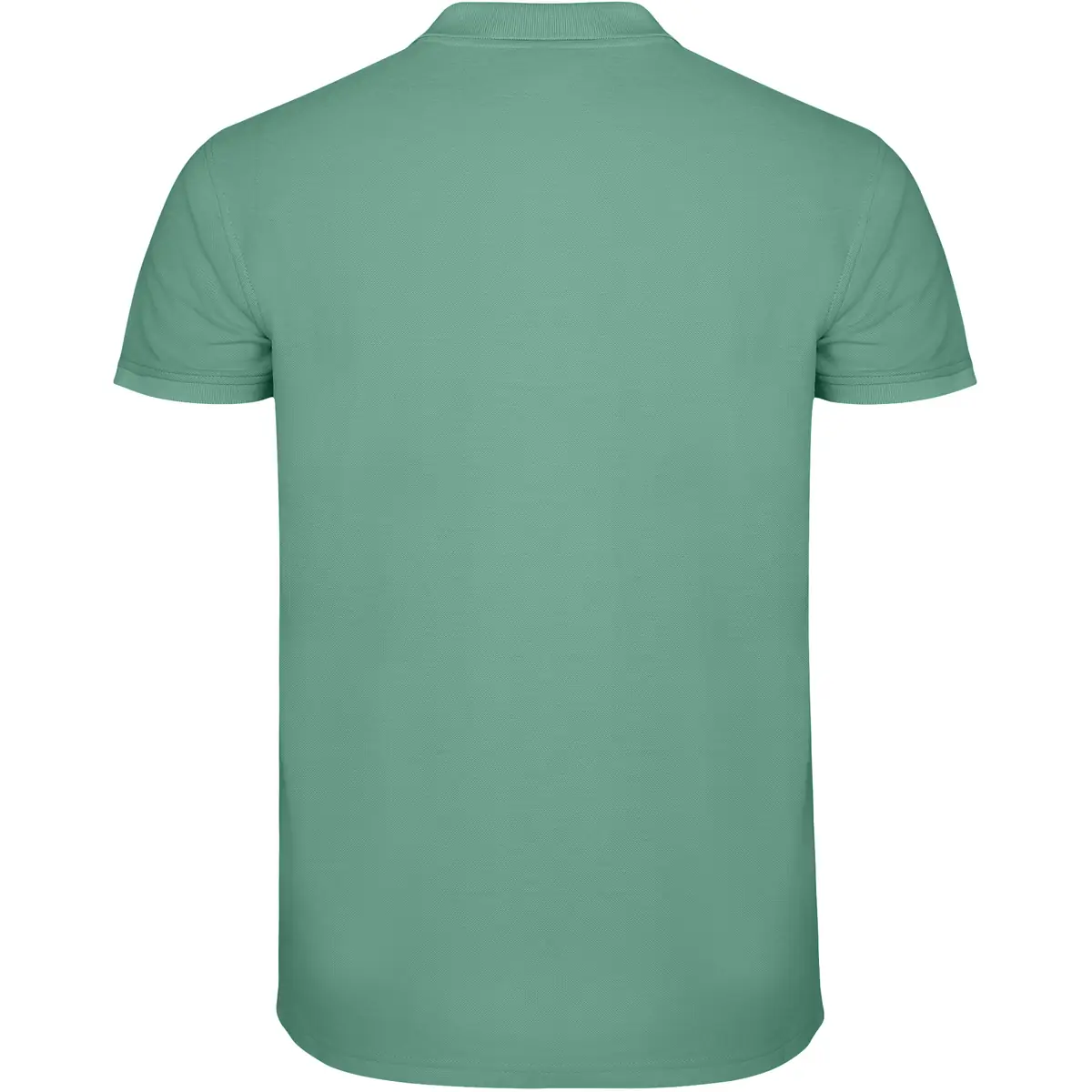 Polo piqué manga corta Roly STAR 44 Polo Roly STAR en menta oscuro, vista trasera