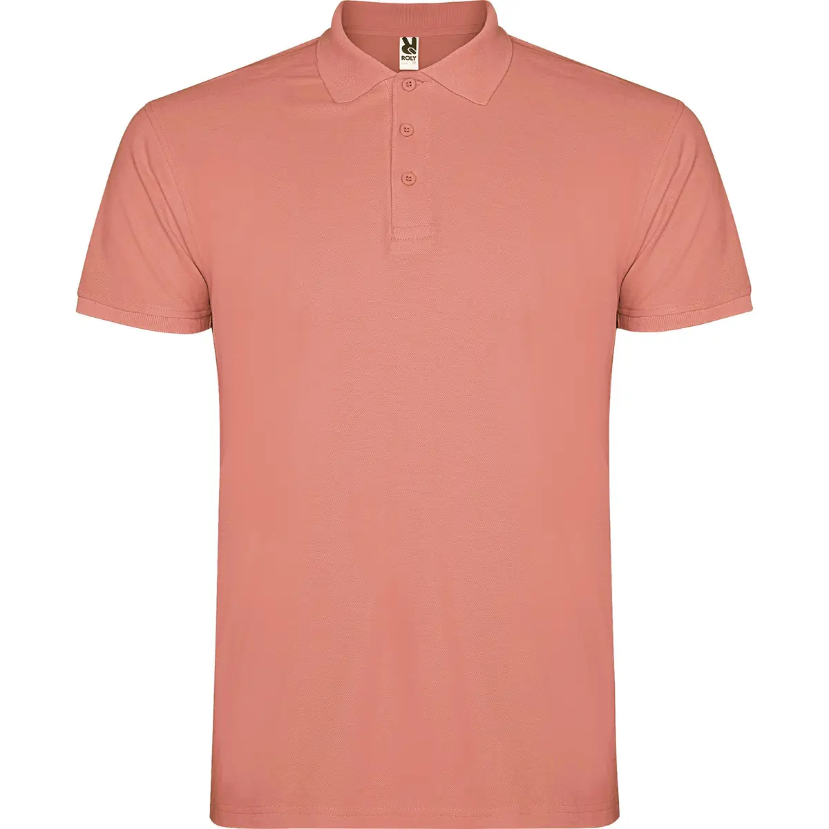Polo piqué manga corta Roly STAR 45 Polo Roly STAR en rojo pálido, vista frontal
