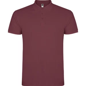 Polo Roly STAR en rojo baya, vista frontal