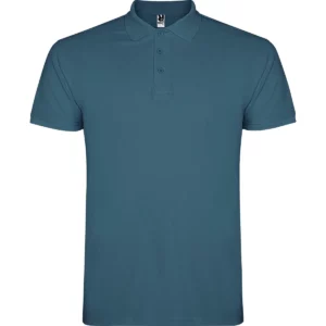 Polo Roly STAR en azul tormenta, vista frontal