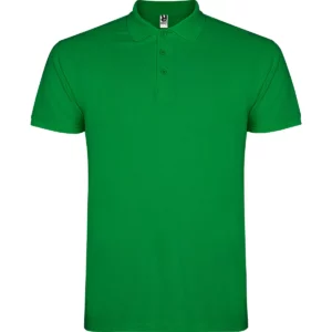 Polo Roly STAR en verde tropical, vista frontal