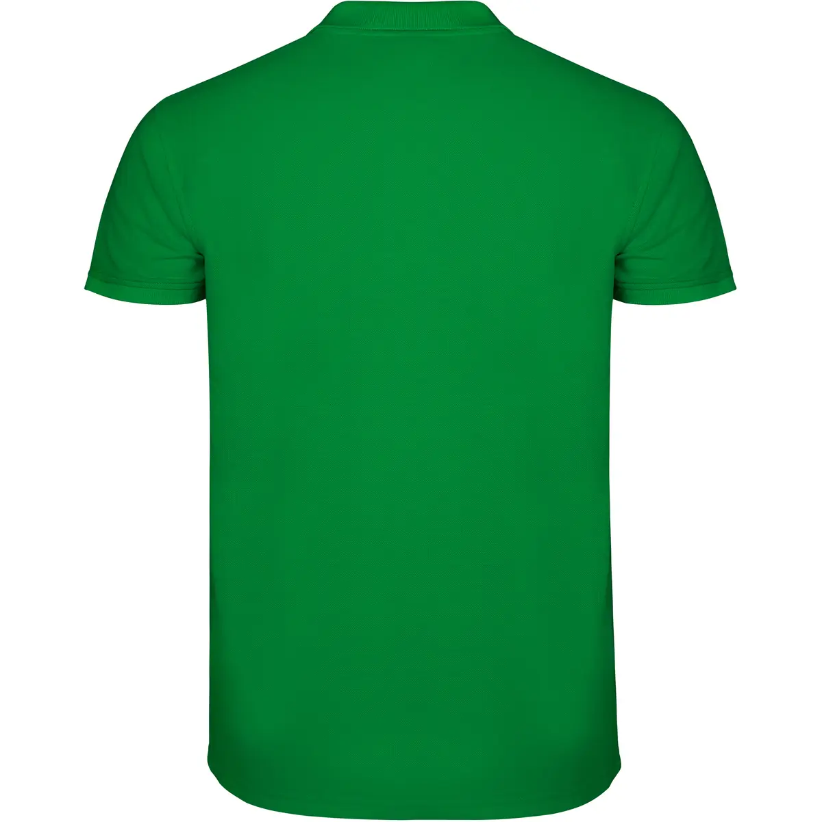 Polo piqué manga corta Roly STAR 64 Polo Roly STAR en verde tropical, vista trasera