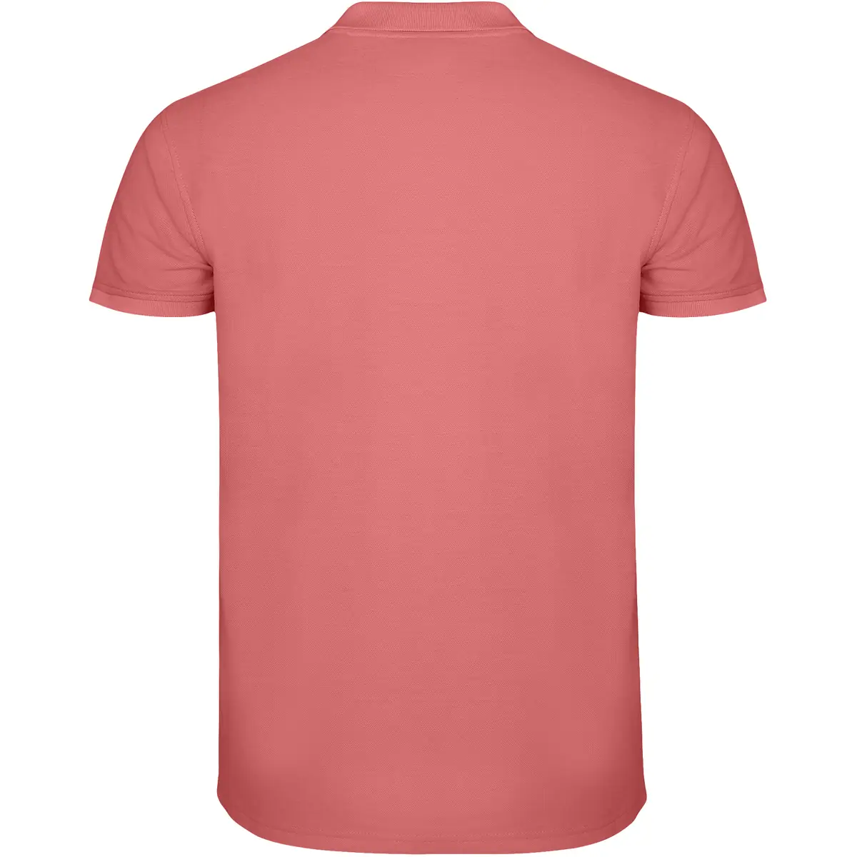 Polo piqué manga corta Roly STAR 72 Polo Roly STAR en rojo crisantemo, vista trasera
