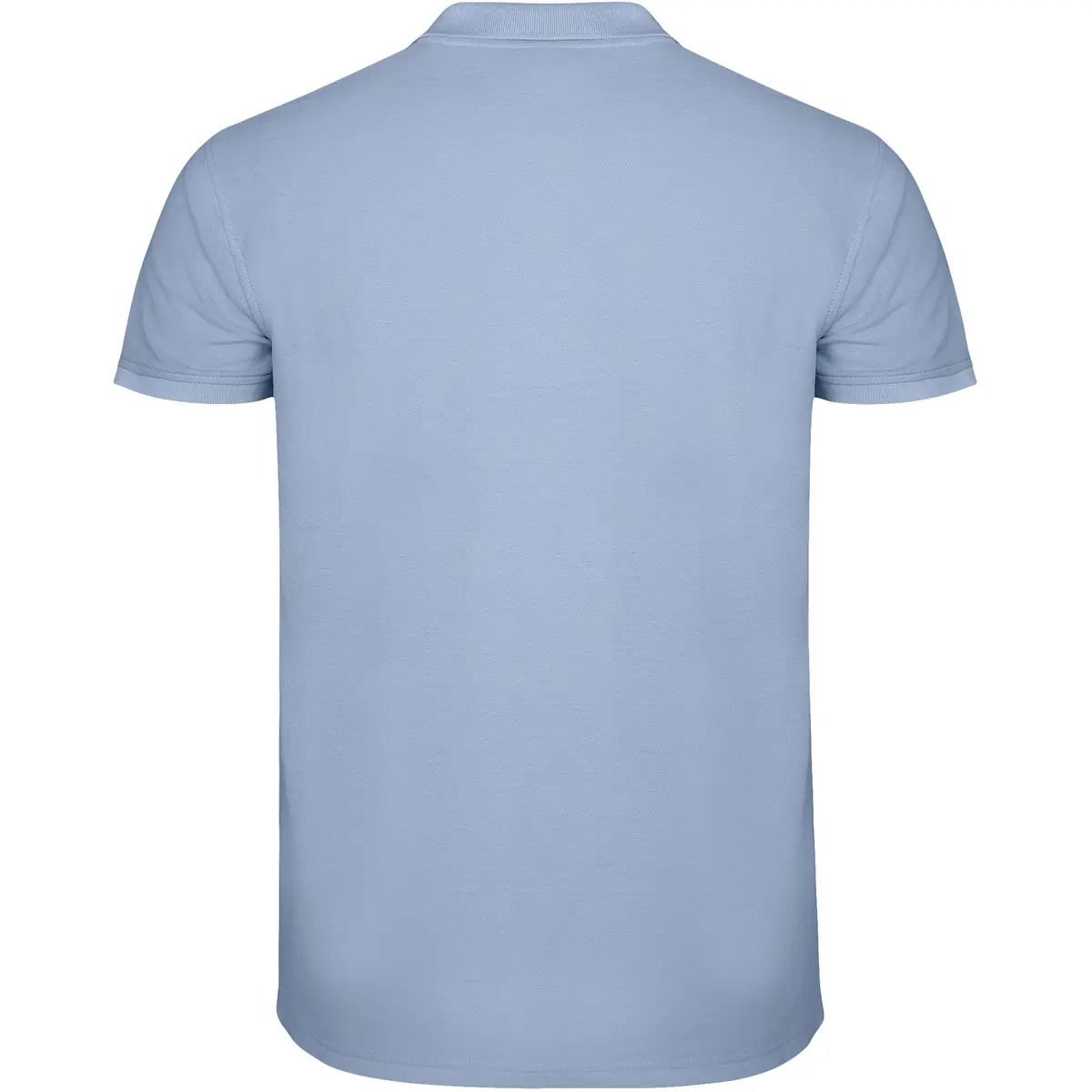 Polo piqué manga corta Roly STAR 76 Polo Roly STAR en azul zen, vista trasera