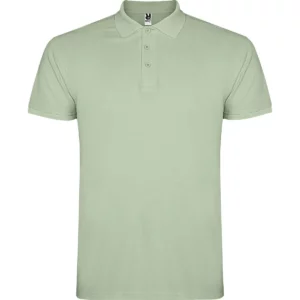 Polo Roly STAR en verde mist, vista frontal