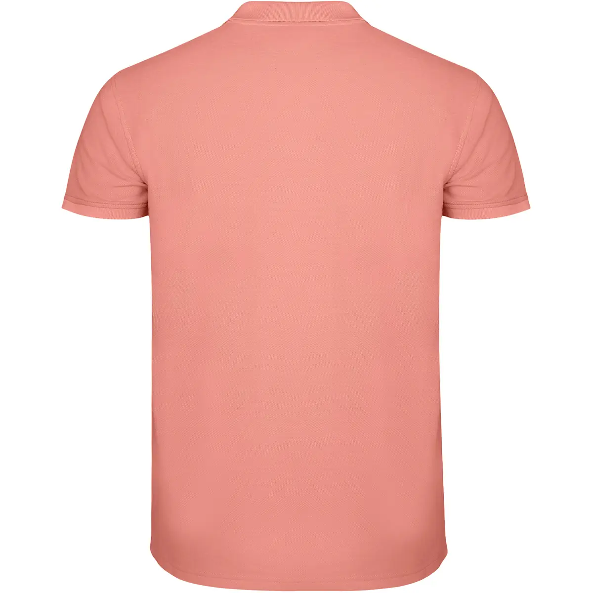 Polo piqué manga corta Roly STAR 84 Polo Roly STAR en naranja clay, vista trasera