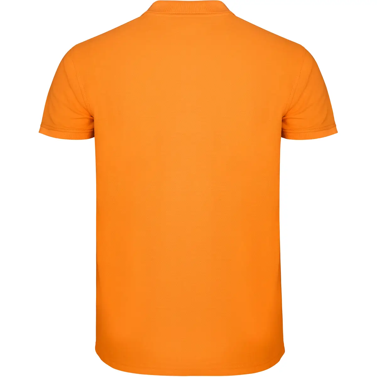 Polo piqué manga corta Roly STAR 88 Polo Roly STAR en naranja, vista trasera