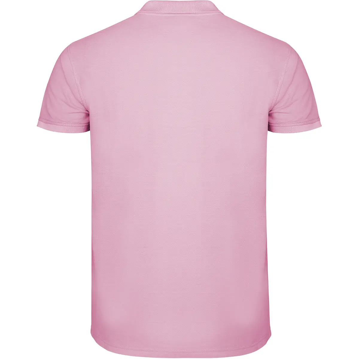 Polo piqué manga corta Roly STAR 96 Polo Roly STAR en rosa claro, vista trasera