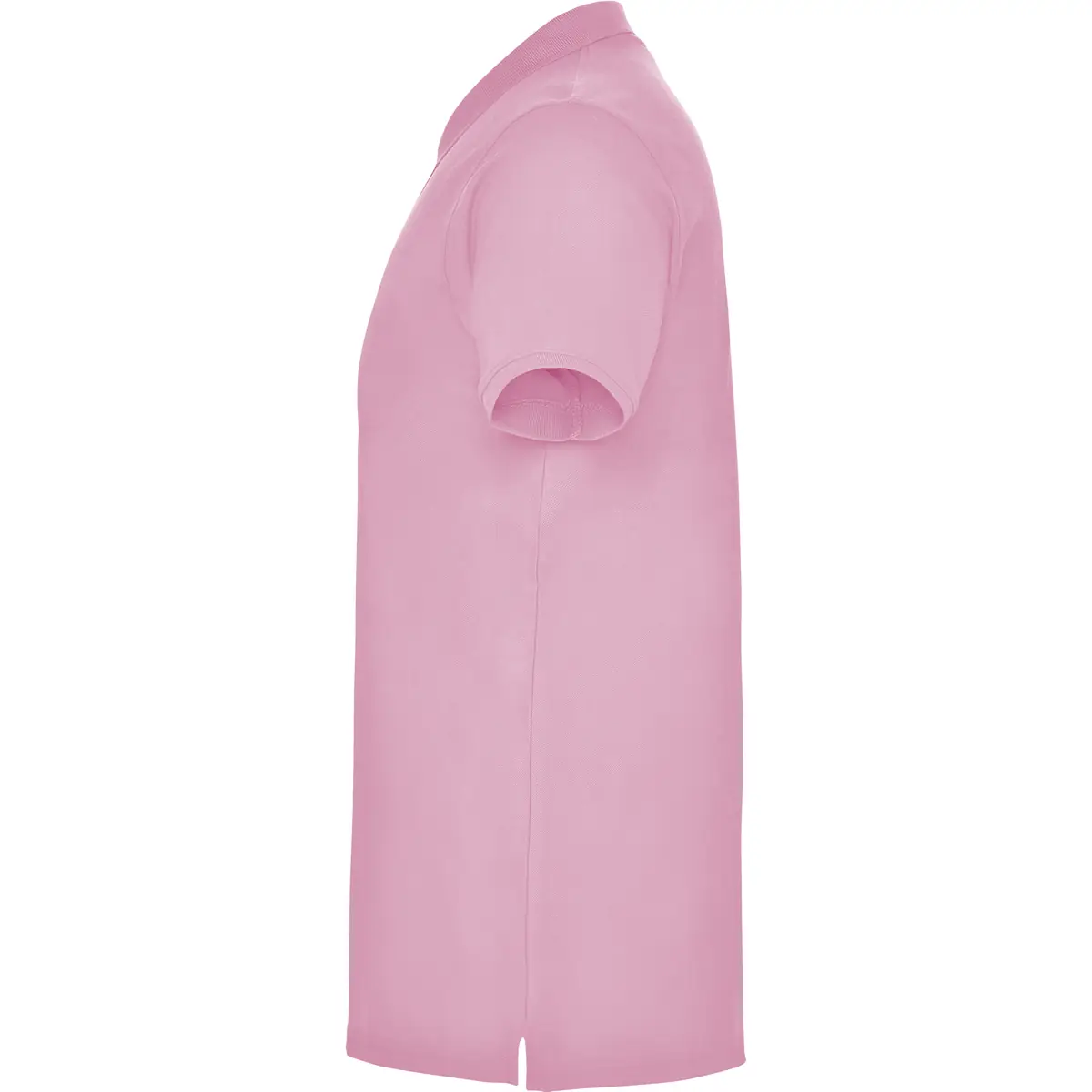 Polo piqué manga corta Roly STAR 94 Polo Roly STAR en rosa claro, vista lateral