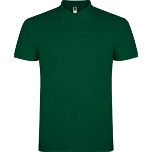 Polo Roly STAR en verde botella, vista frontal