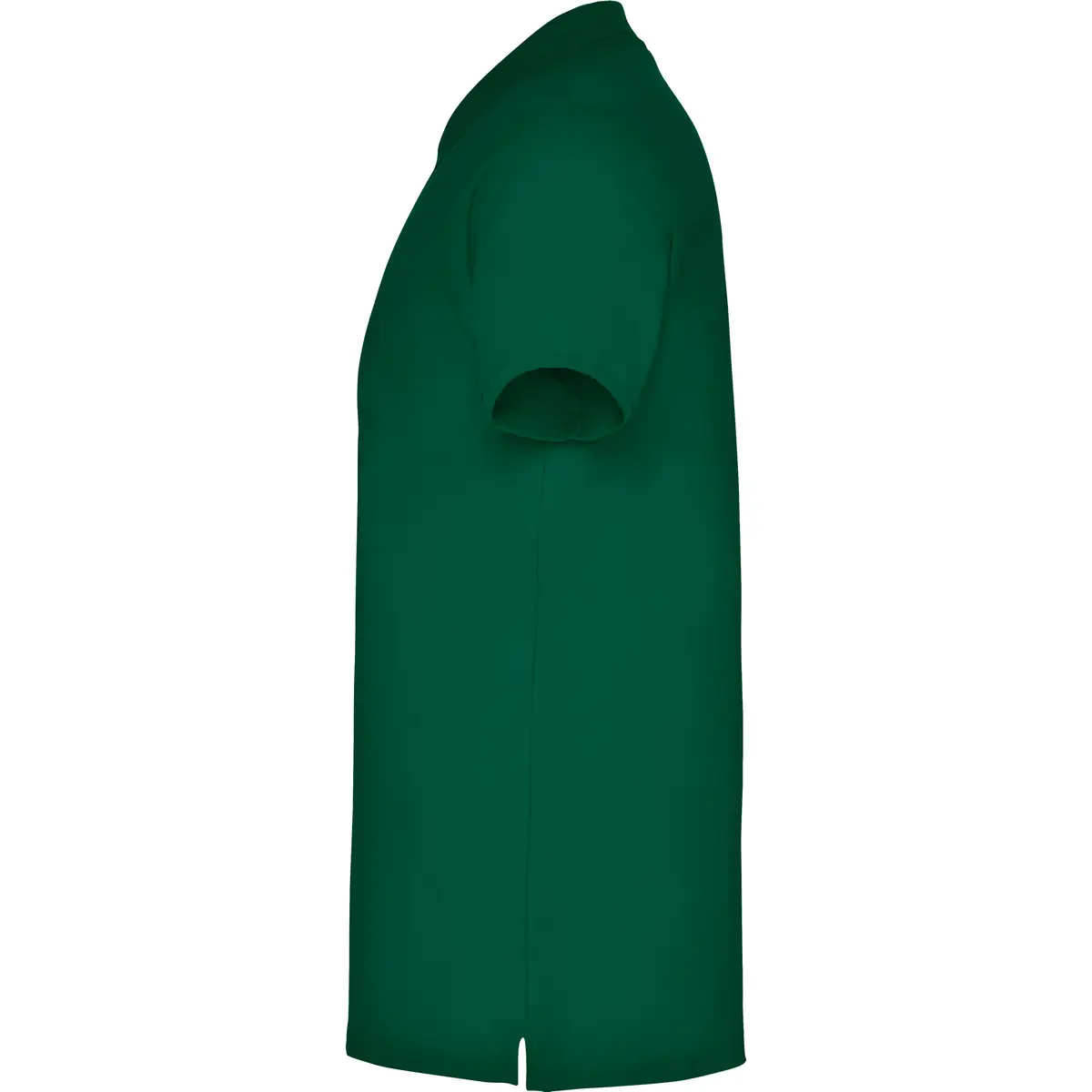 Polo piqué manga corta Roly STAR 102 Polo Roly STAR en verde botella, vista lateral