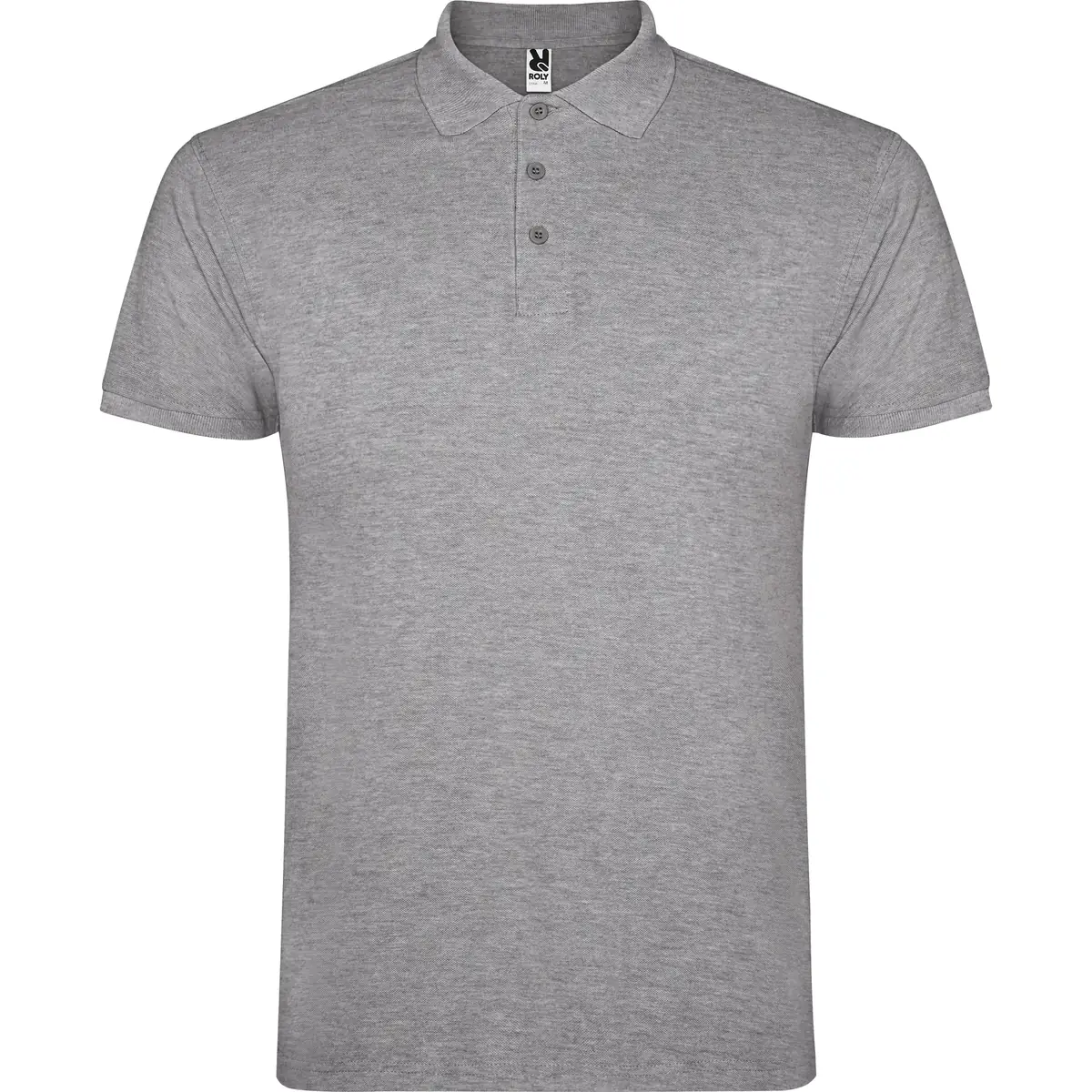 Polo piqué manga corta Roly STAR 109 Polo Roly STAR en gris vigoré, vista frontal
