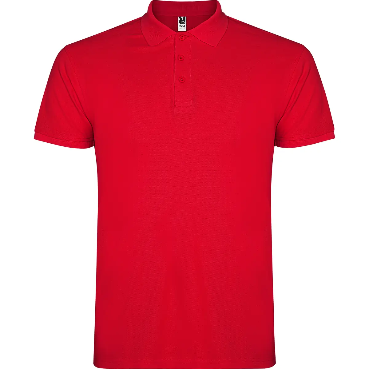 Polo piqué manga corta Roly STAR 113 Polo Roly STAR en rojo, vista frontal
