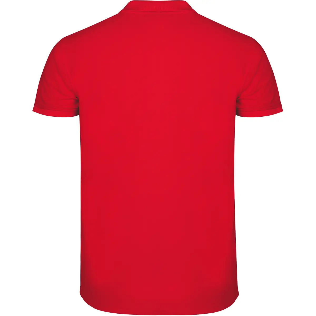 Polo piqué manga corta Roly STAR 116 Polo Roly STAR en rojo, vista trasera