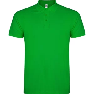 Polo Roly STAR en verde grass, vista frontal