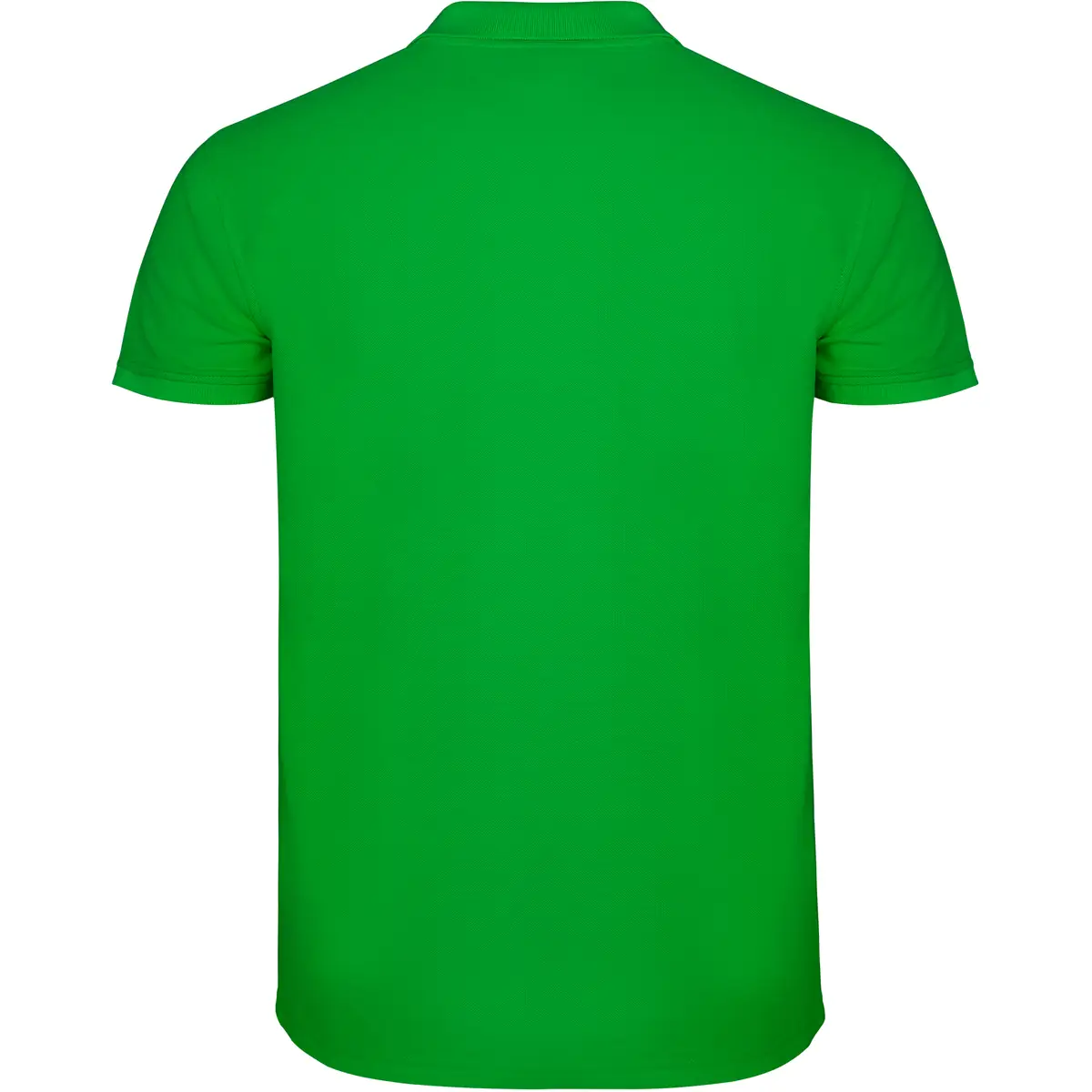 Polo piqué manga corta Roly STAR 128 Polo Roly STAR en verde grass, vista trasera