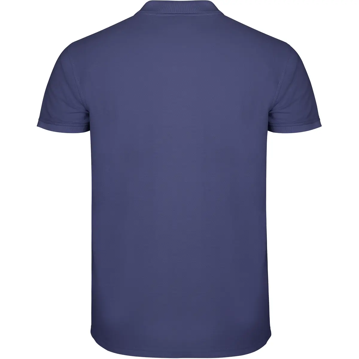 Polo piqué manga corta Roly STAR 132 Polo Roly STAR en azul dénim, vista trasera