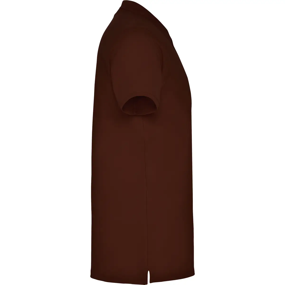 Polo piqué manga corta Roly STAR 135 Polo Roly STAR en chocolate, vista lateral opuesta