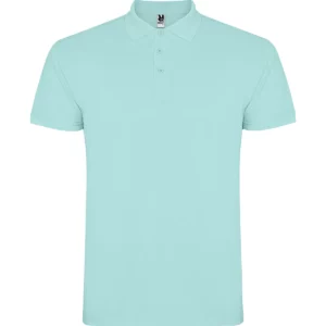 Polo Roly STAR en verde menta, vista frontal
