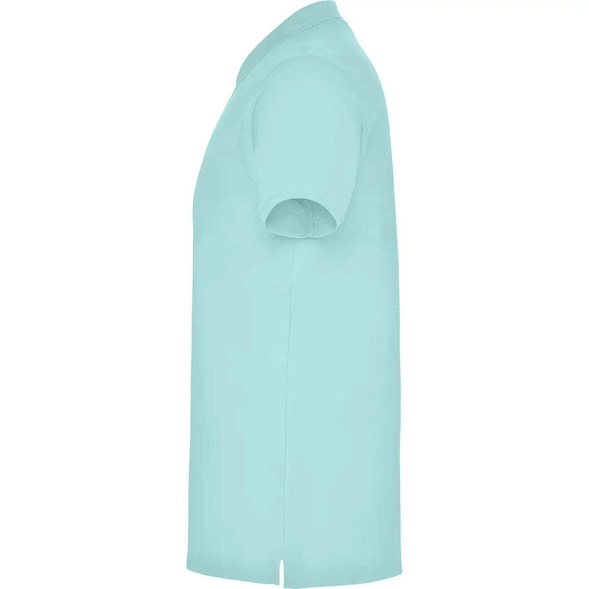 Polo piqué manga corta Roly STAR 138 Polo Roly STAR en verde menta, vista lateral