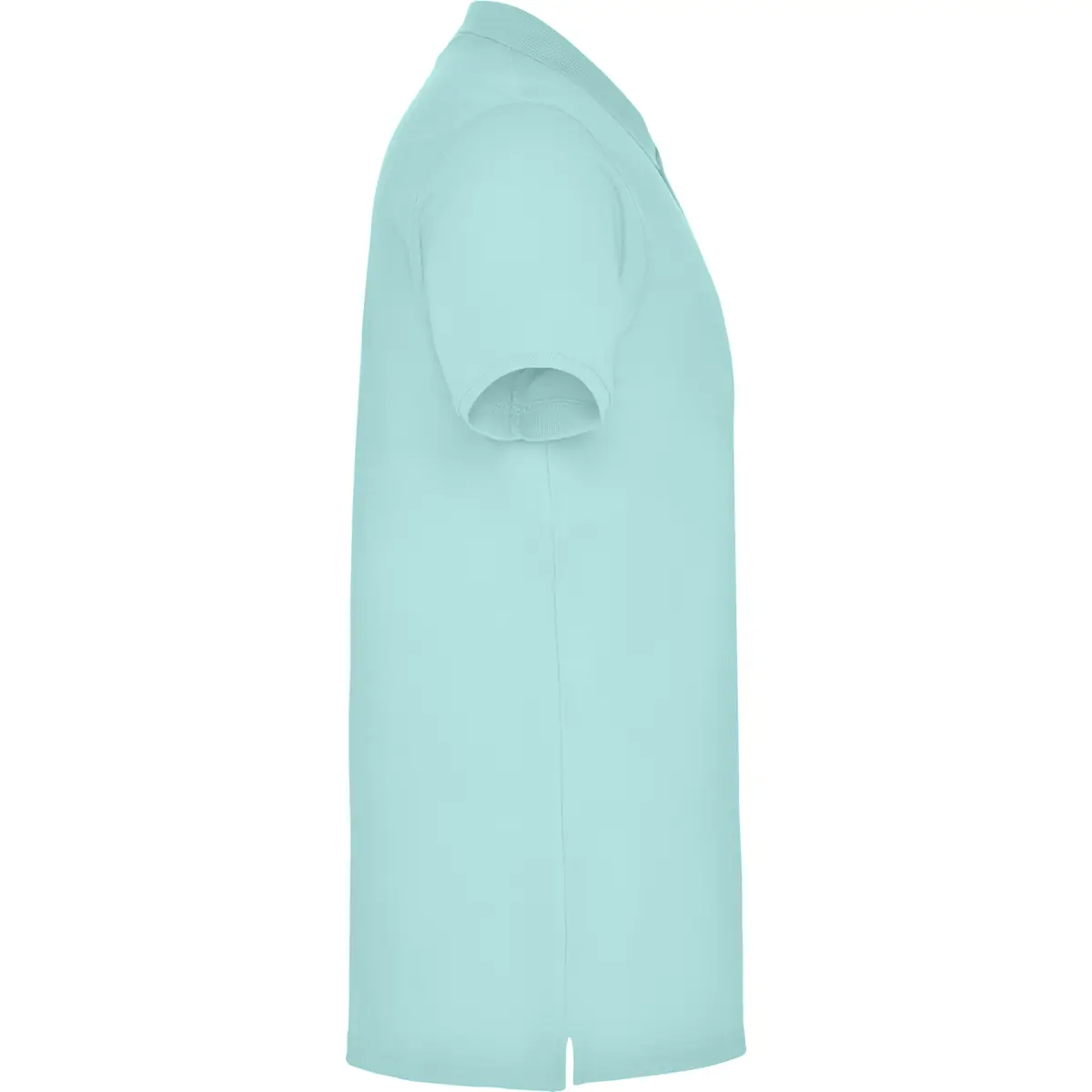 Polo piqué manga corta Roly STAR 139 Polo Roly STAR en verde menta, vista lateral opuesta