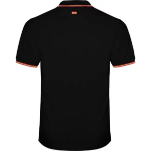 Polo Roly NATION en negro, vista trasera