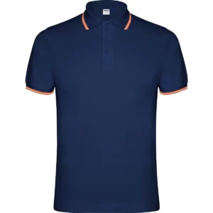 Polo Roly NATION en azul marino, vista frontal