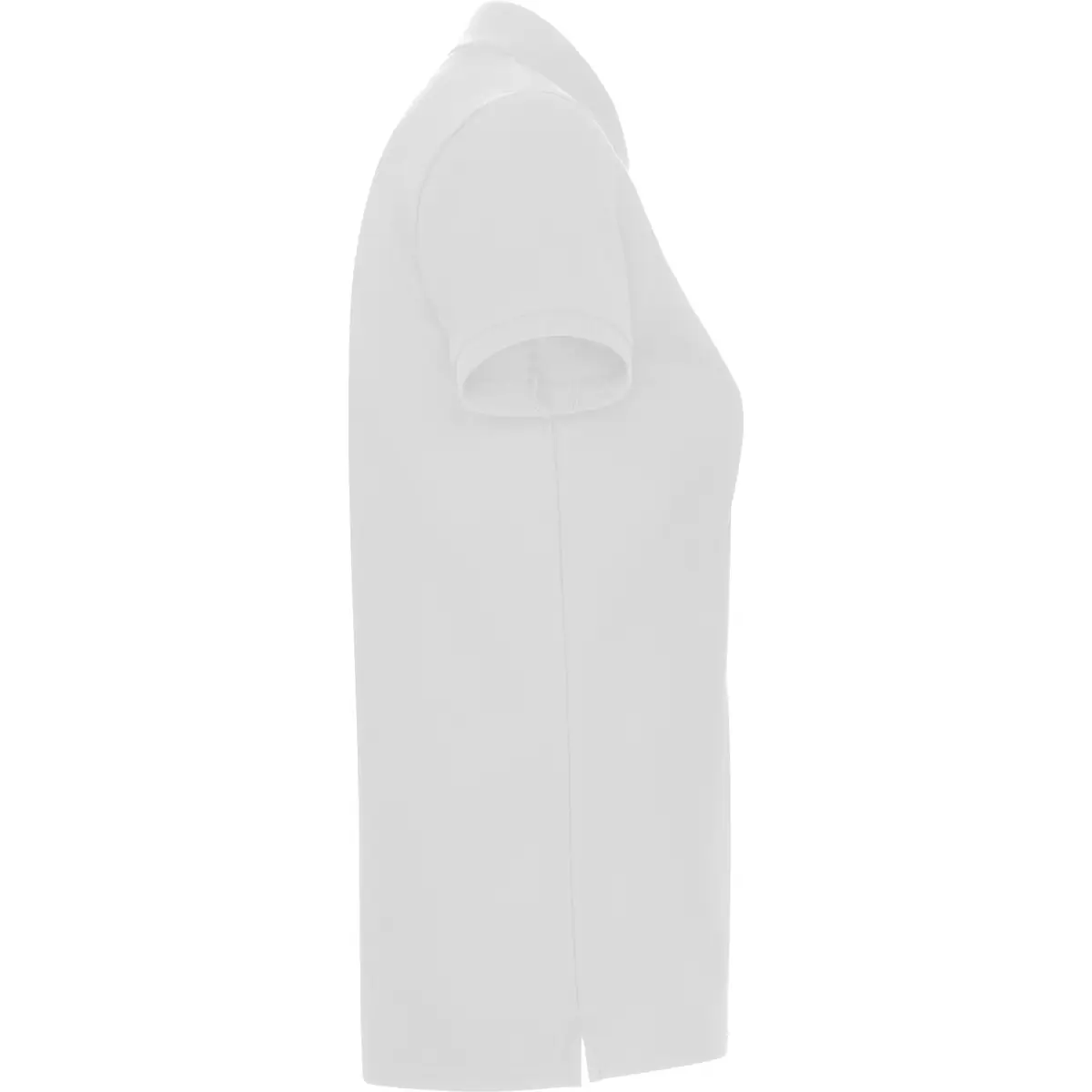 Polo piqué mujer Roly PEGASO WOMAN PREMIUM 5 Polo Roly PEGASO WOMAN PREMIUM en blanco, vista lateral opuesta