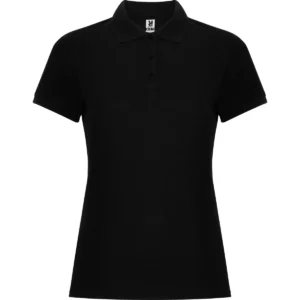 Polo Roly PEGASO WOMAN PREMIUM en negro, vista frontal