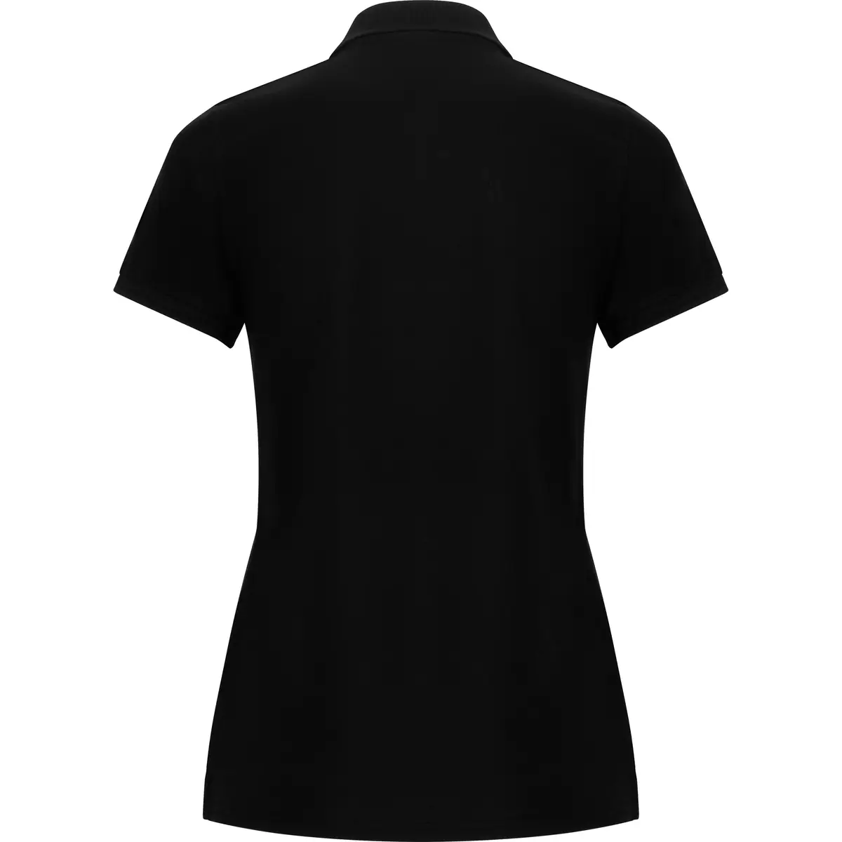 Polo piqué mujer Roly PEGASO WOMAN PREMIUM 10 Polo Roly PEGASO WOMAN PREMIUM en negro, vista trasera